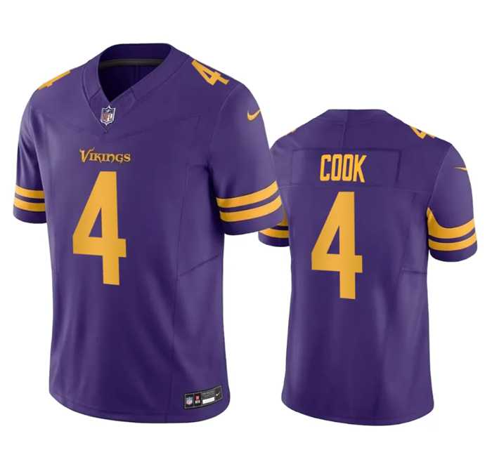 Men & Women & Youth Minnesota Vikings #4 Dalvin Cook Purple 2023 F.U.S.E. Color Rush Stitched Jersey->minnesota vikings->NFL Jersey
